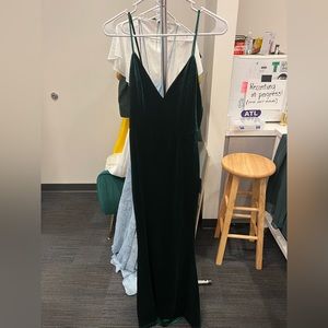 Velvet Green Lulu’s Maxi dress